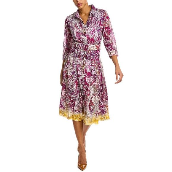 Samantha Sung Womens  Audrey 3 Shirtdress - Picture 1 of 4